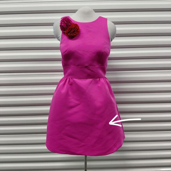 Kate Spade Womens Carnation Dress Size 4 Fuchsia Pink Cocktail Party Romantic - Picture 10 of 11